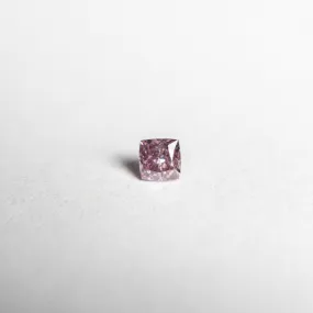 0.09ct 2.38x2.37x1.73mm Argyle Fancy Intense Purple Pink Cushion Brilliant 18680-01 