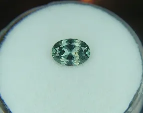 0.90ct GREEN SEA OVAL MONTANA SAPPHIRE