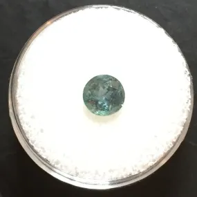 1.32 CTS BLUE/GREEN COLOR ROUND CUT MONTANA SAPPHIRE