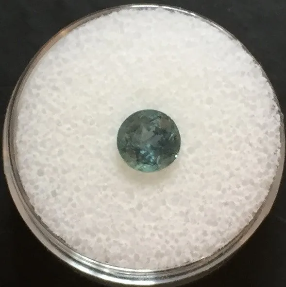 1.32 CTS BLUE/GREEN COLOR ROUND CUT MONTANA SAPPHIRE