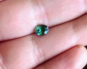 1.36ct GREEN OVAL MONTANA SAPPHIRE