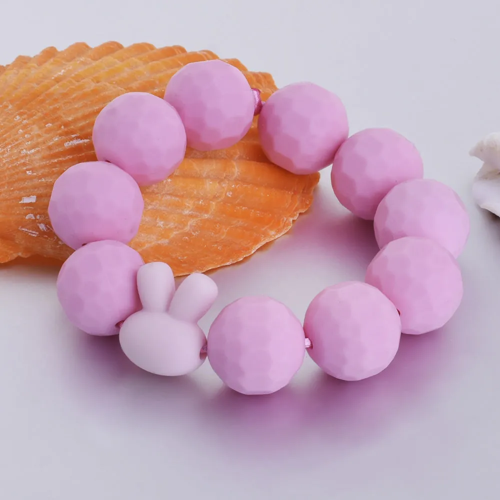 16MM Round Silicone Beads Silicone Teething Beads Bulk Silicone Beads Wholesale Baby Shower Gift pink 20pcs