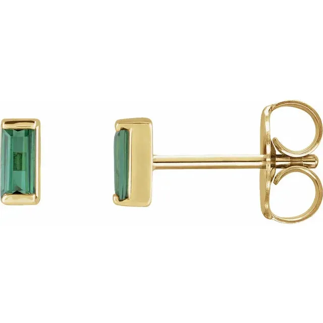 $ALE - Tourmaline Bar Studs - Ready to Ship