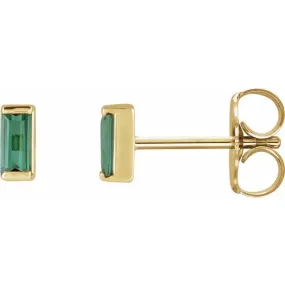 $ALE - Tourmaline Bar Studs - Ready to Ship