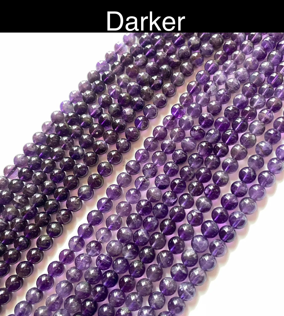 Amethyst Smooth Round Beads (A Grade)