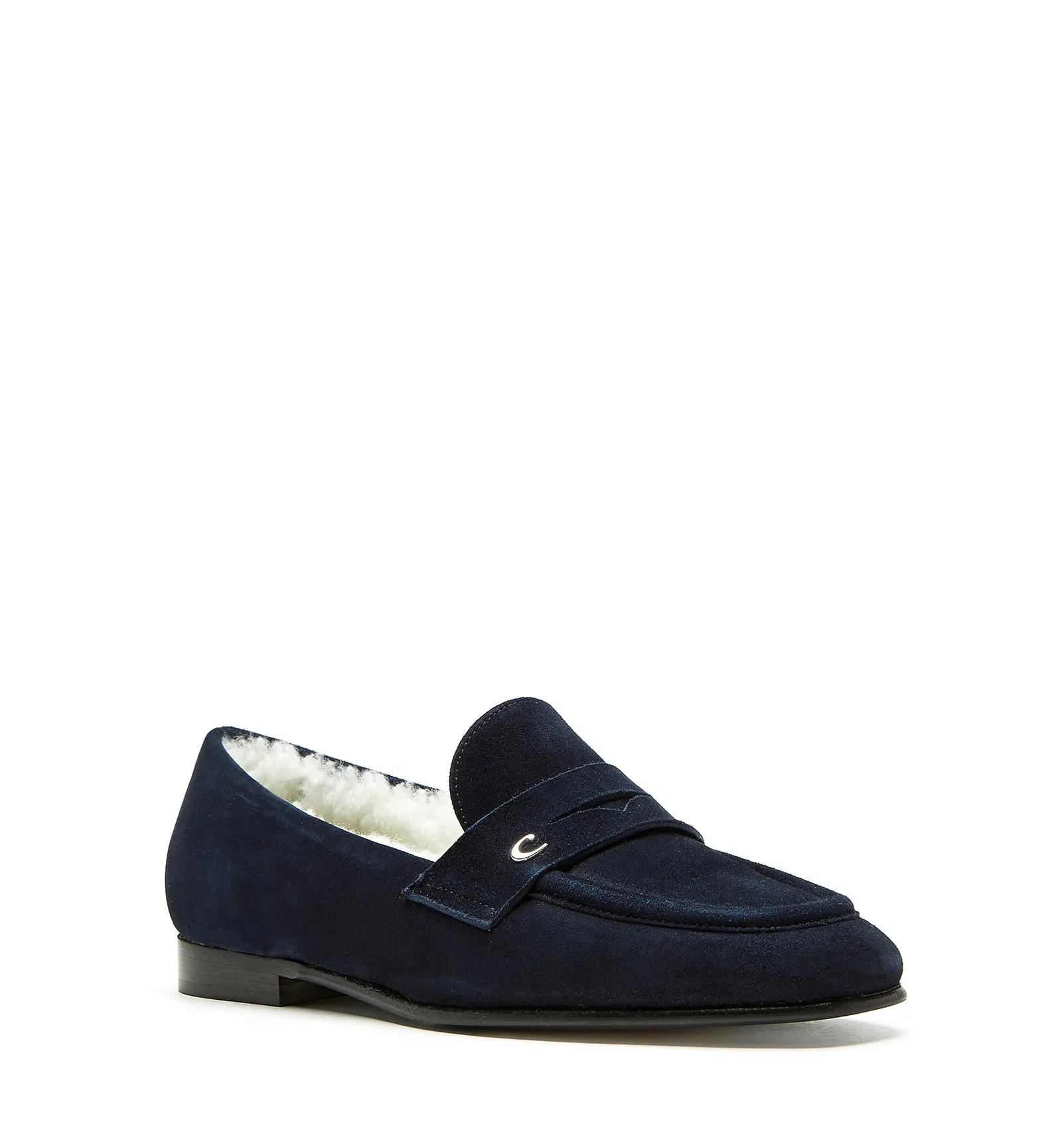 ARWAN SHEARLING-LINED SUEDE LOAFER