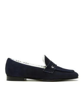 ARWAN SHEARLING-LINED SUEDE LOAFER