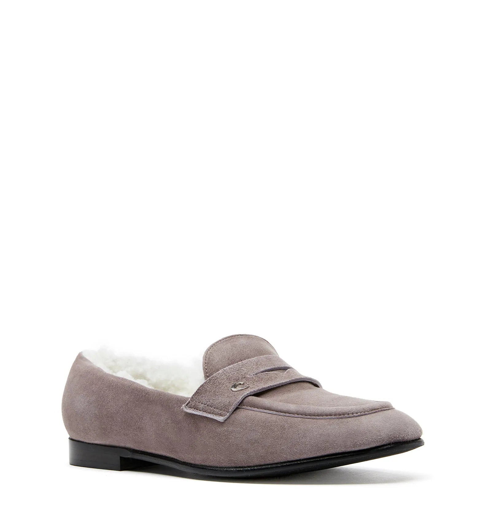 ARWAN SHEARLING-LINED SUEDE LOAFER