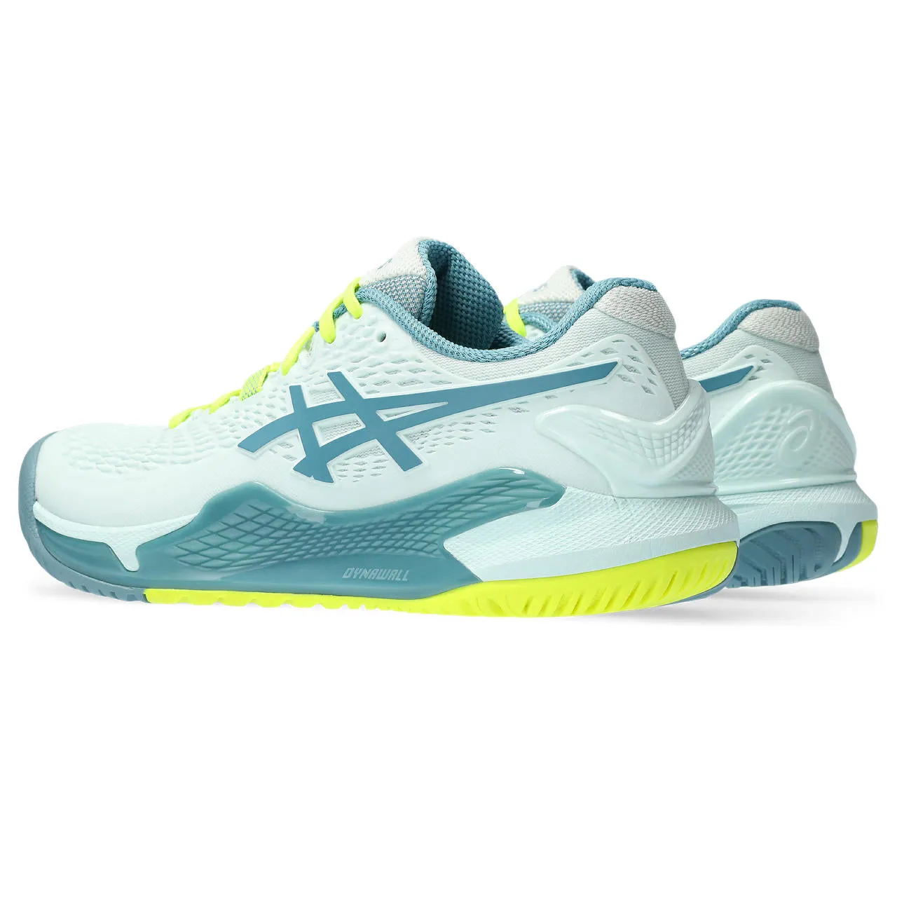 Asics Padelschoen Gel Resolution 9 Dames Groen Geel