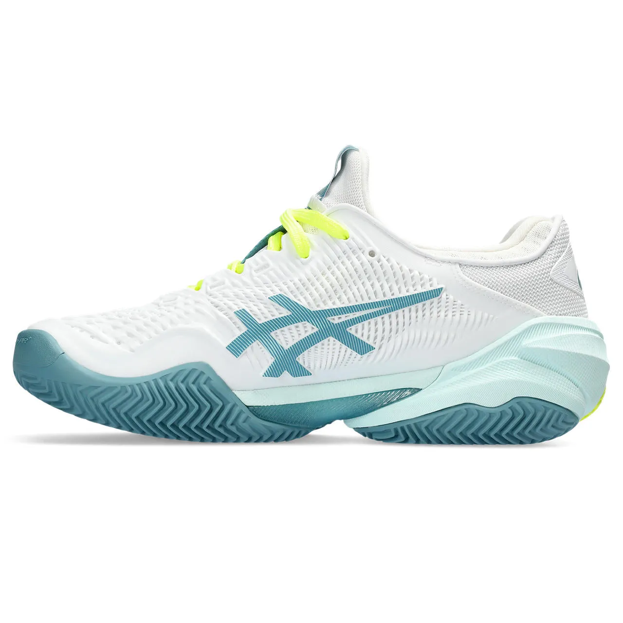 Asics Tennisschoen Court FF 3 Clay Dames Wit Groen