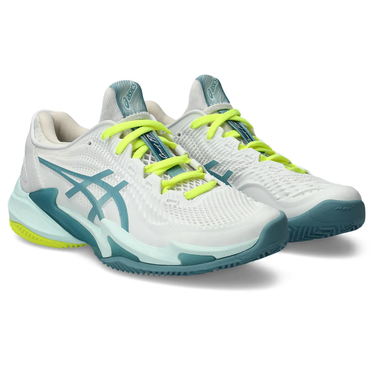 Asics Tennisschoen Court FF 3 Clay Dames Wit Groen