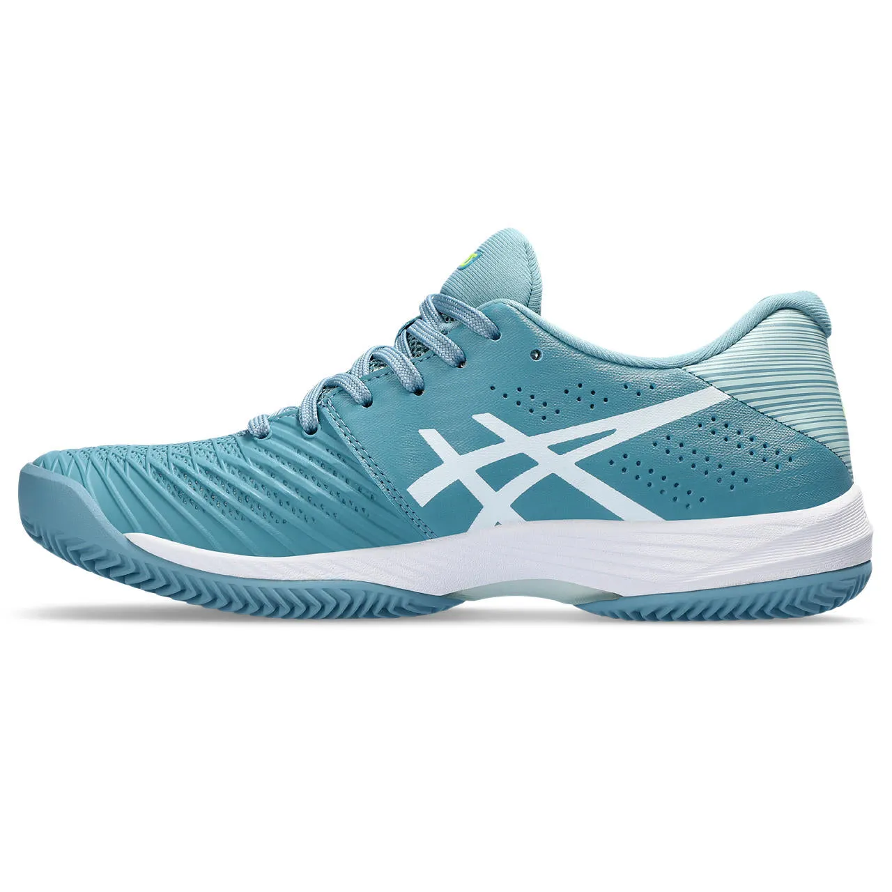 Asics Tennisschoen Solution Swift FF Clay Dames Blauw Wit