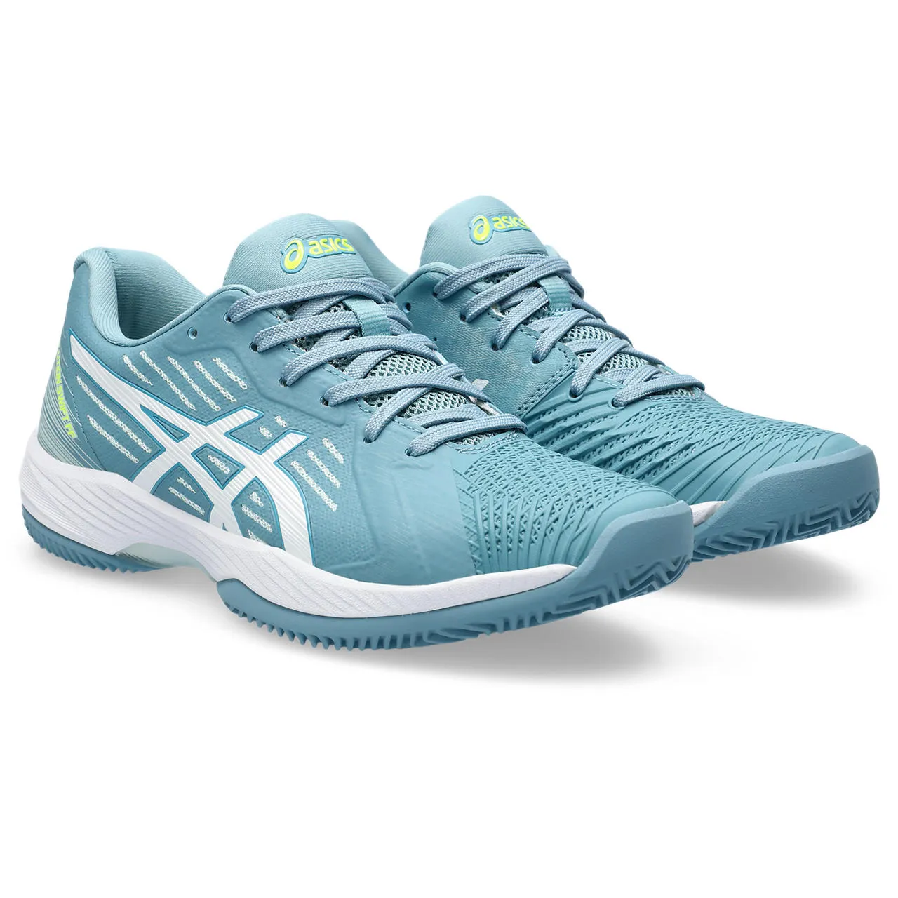 Asics Tennisschoen Solution Swift FF Clay Dames Blauw Wit