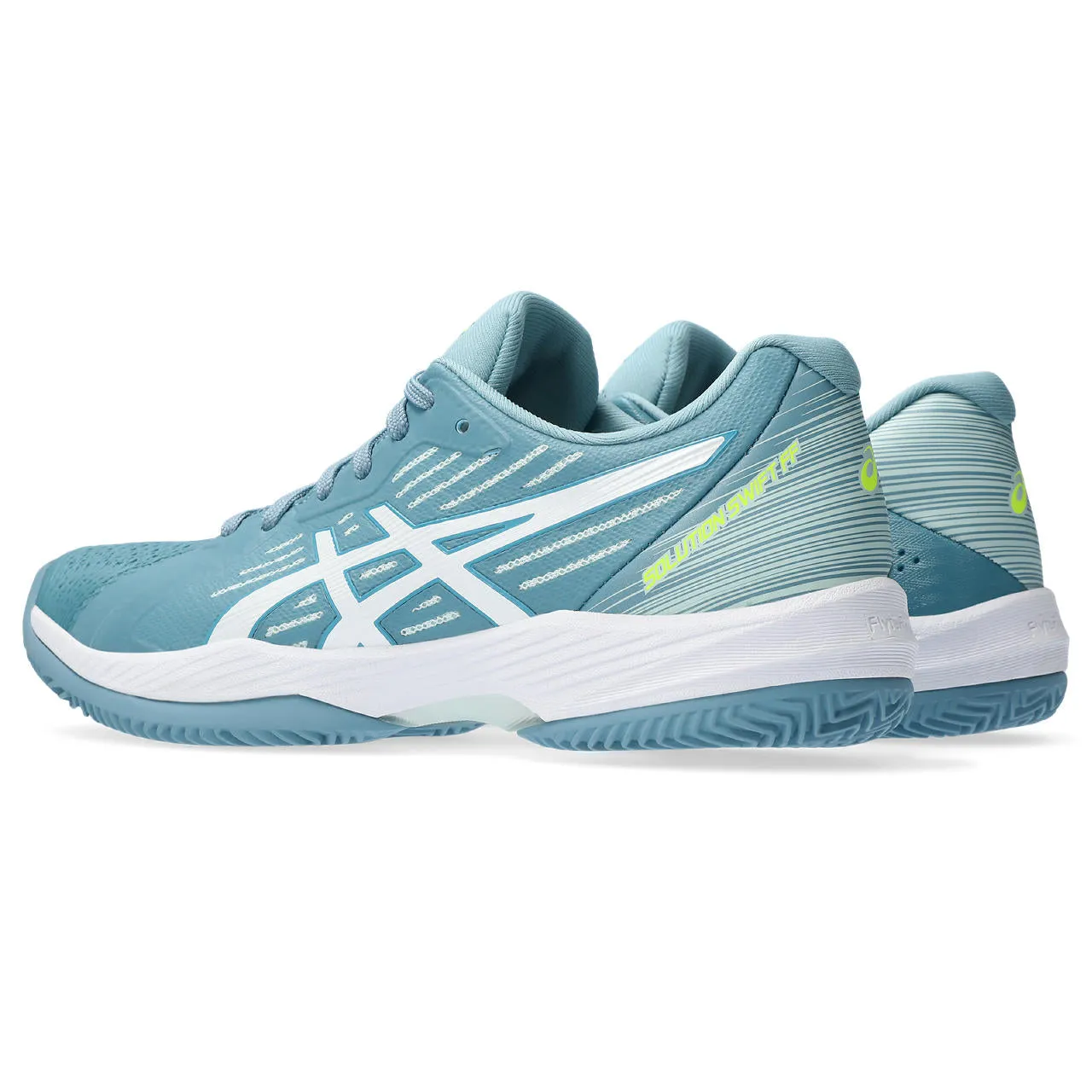 Asics Tennisschoen Solution Swift FF Clay Dames Blauw Wit