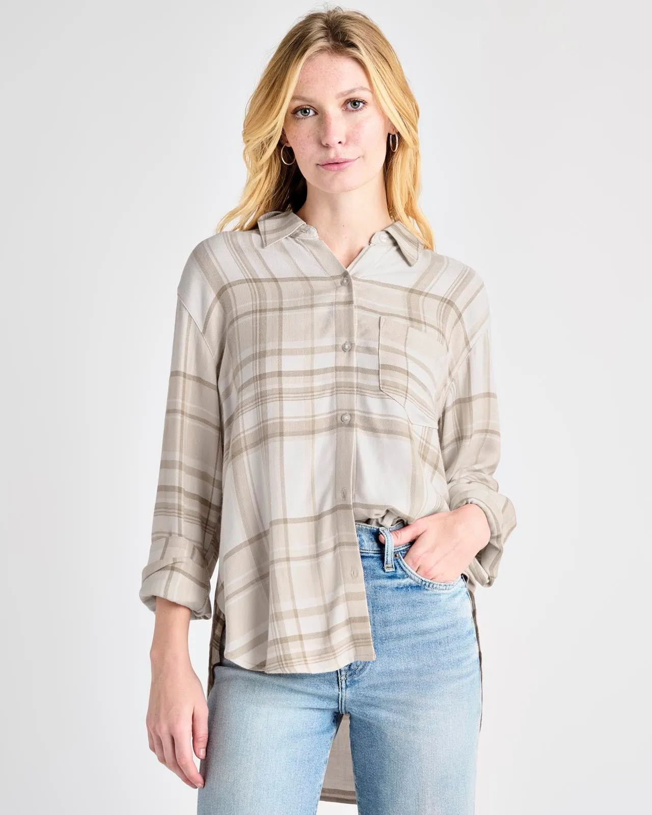 Ava Plaid Button Down