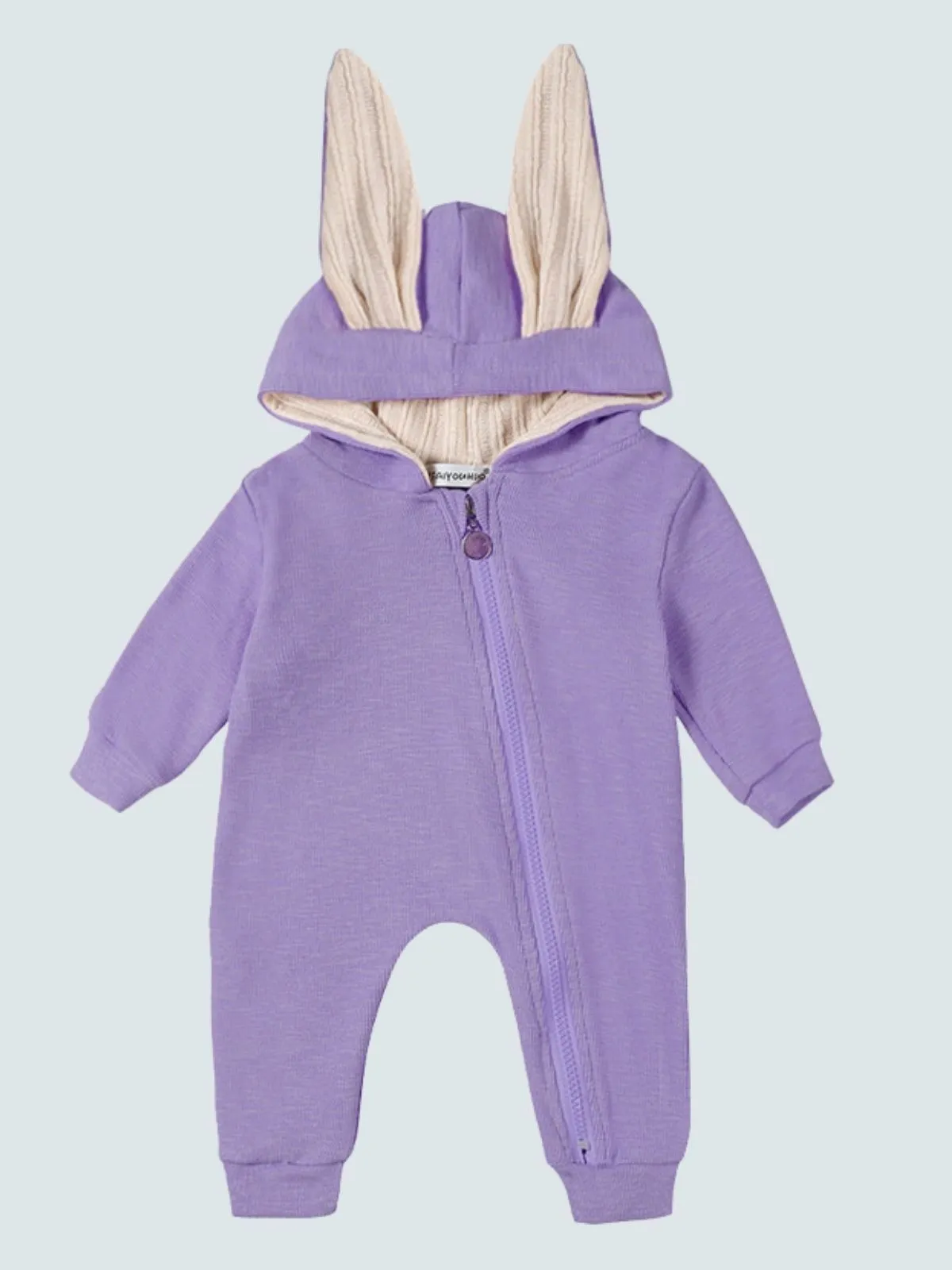 Baby Bouncing Bunny Ear Hooded Onesie