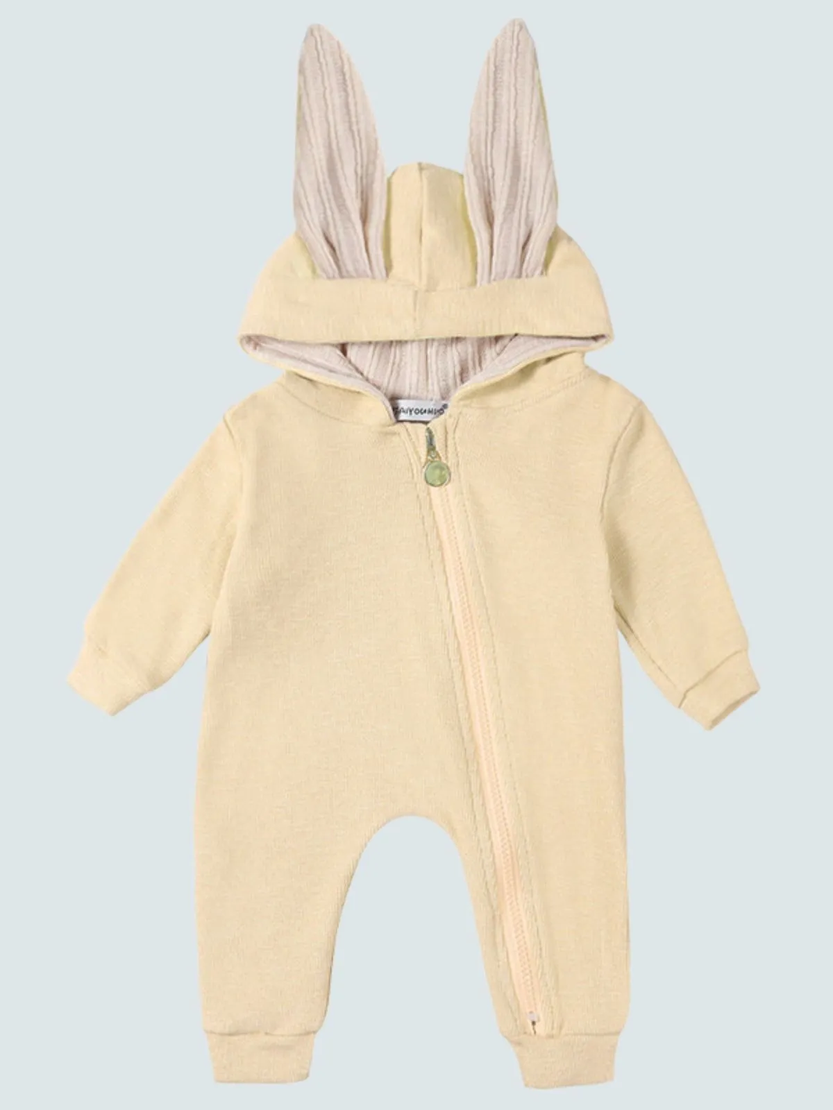 Baby Bouncing Bunny Ear Hooded Onesie