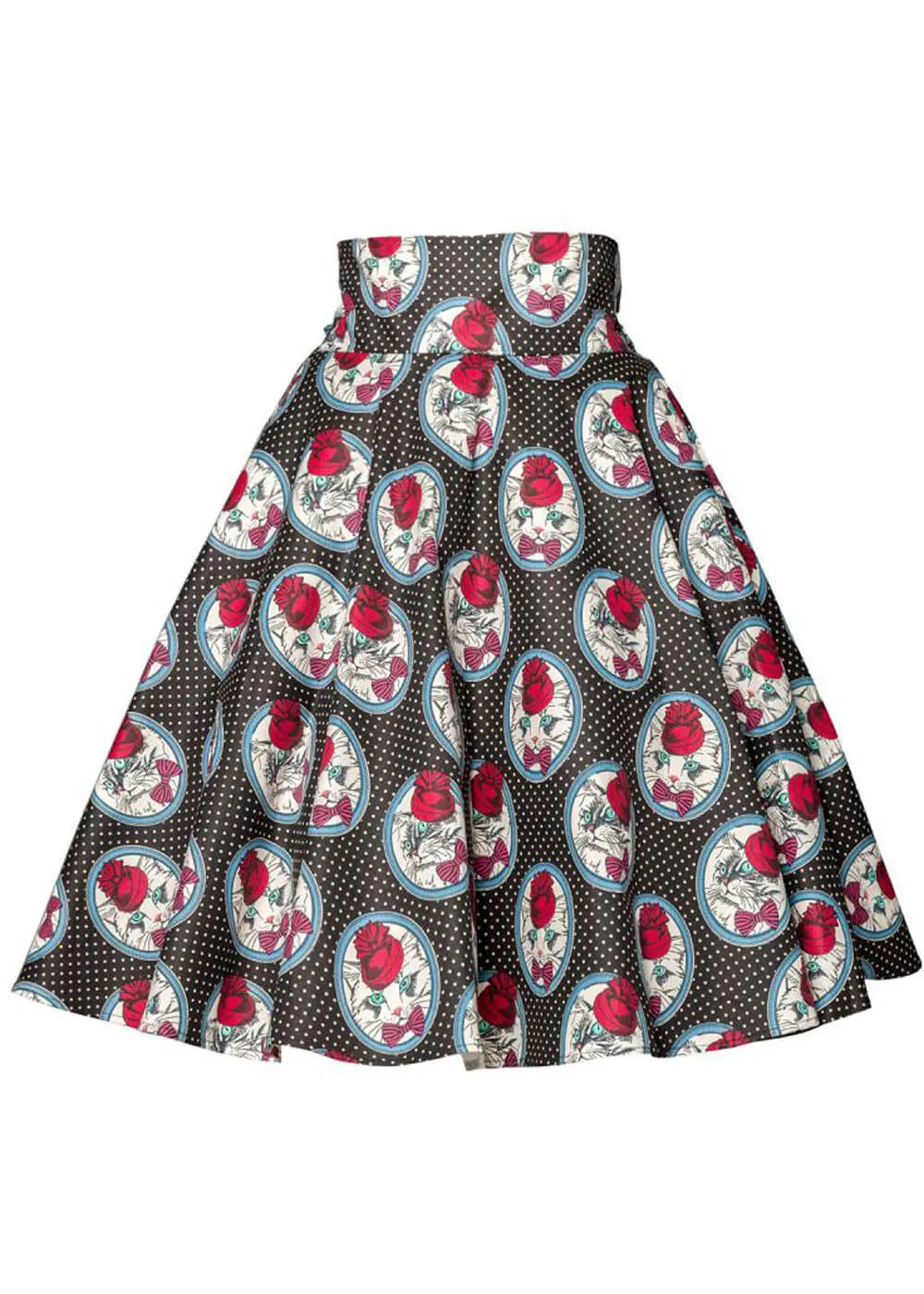 Belsira Madame La Kitty 50's Swing Skirt