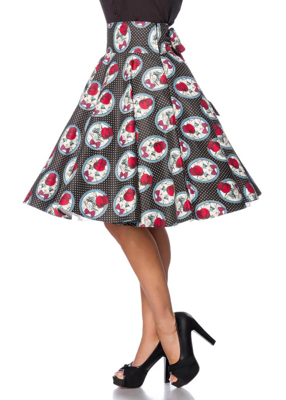 Belsira Madame La Kitty 50's Swing Skirt