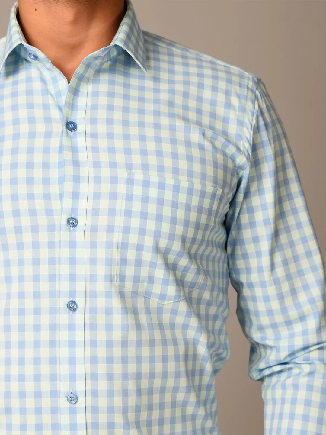 Blue Glen Plaid Checks Shirt