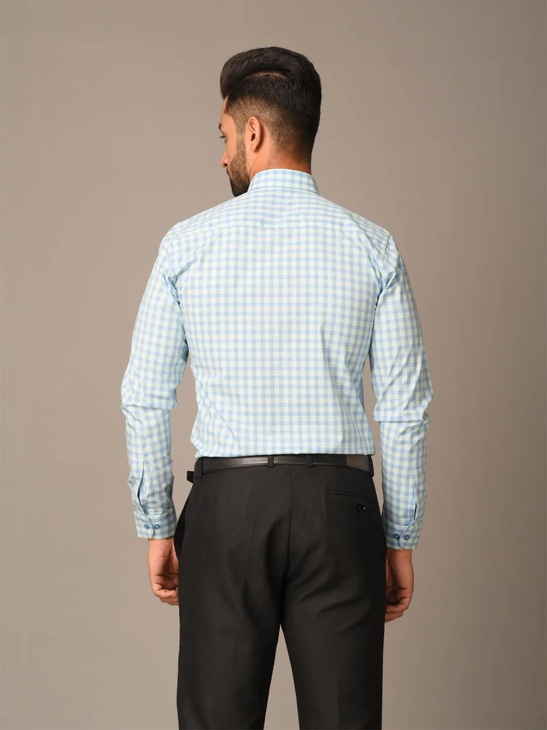 Blue Glen Plaid Checks Shirt