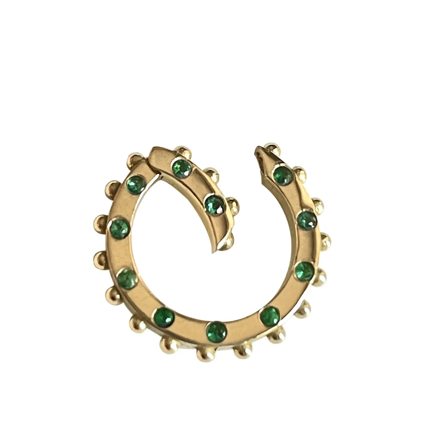 BOHEME EMERALD CLICKER ROSE GOLD