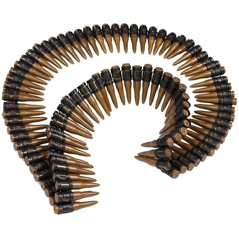 Bullet Belt Gold Army Fancy Dress Plastic