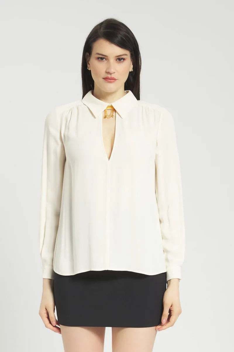 Camicia Donna Beige