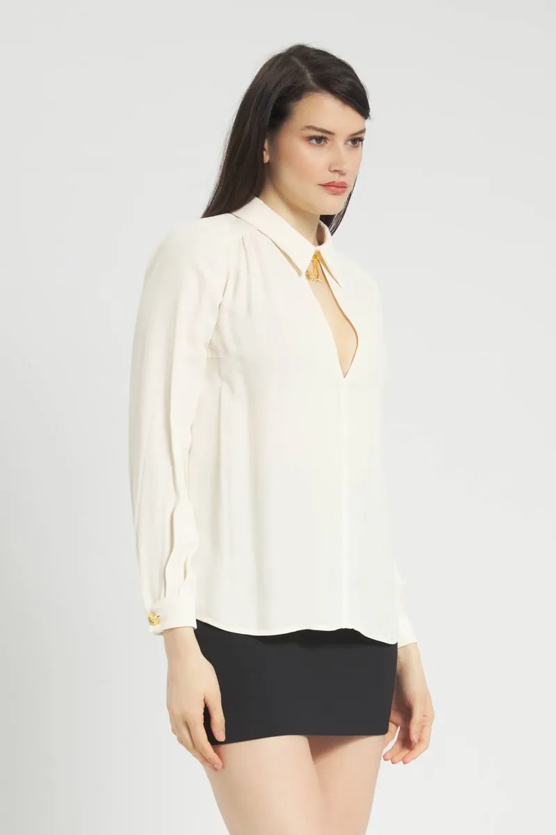 Camicia Donna Beige