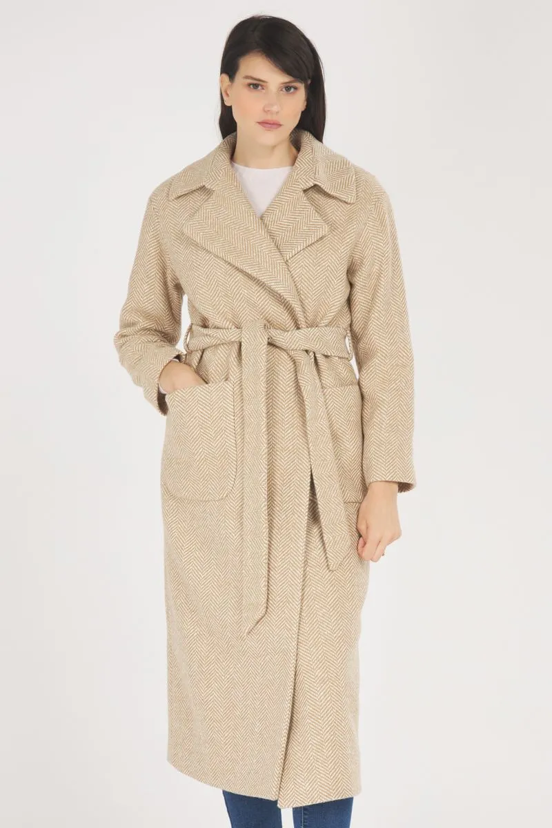 Cappotto Donna Beige