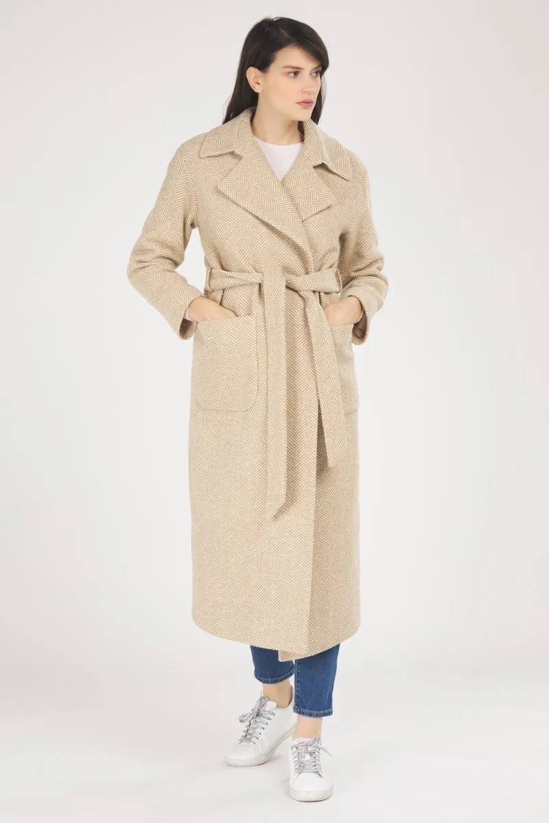 Cappotto Donna Beige