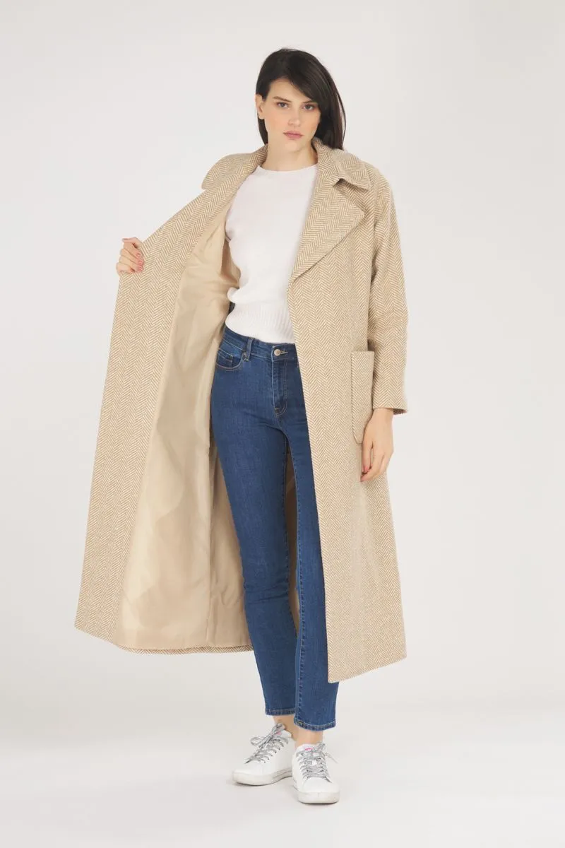 Cappotto Donna Beige