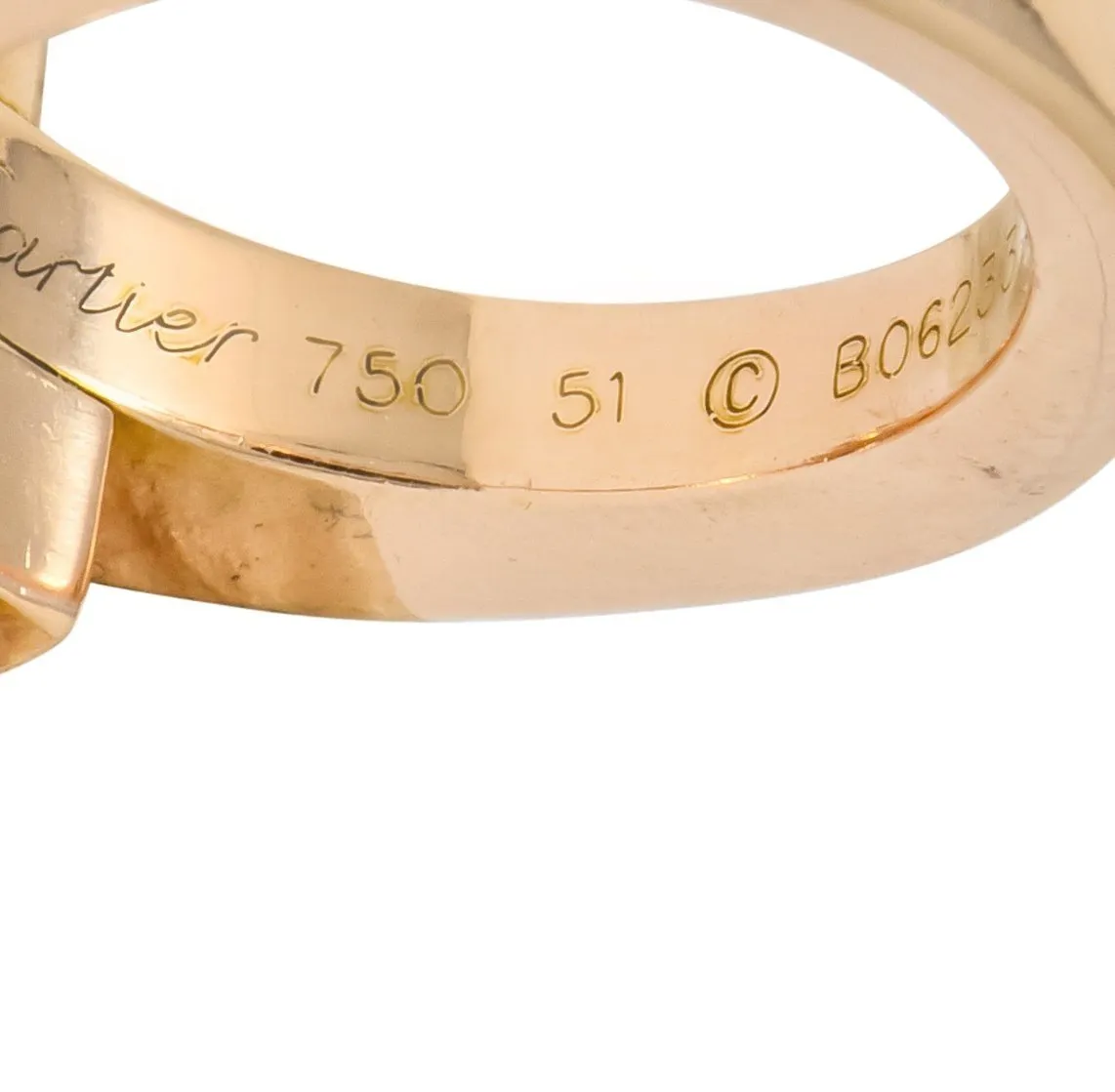 Cartier 18 Karat Rose Gold Menotte Bypass Band Ring Circa 1990