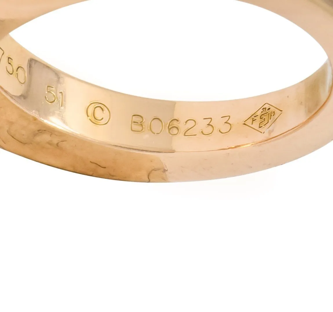 Cartier 18 Karat Rose Gold Menotte Bypass Band Ring Circa 1990