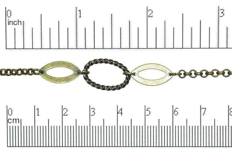 CH50, Twisted Link Chain - Per Foot