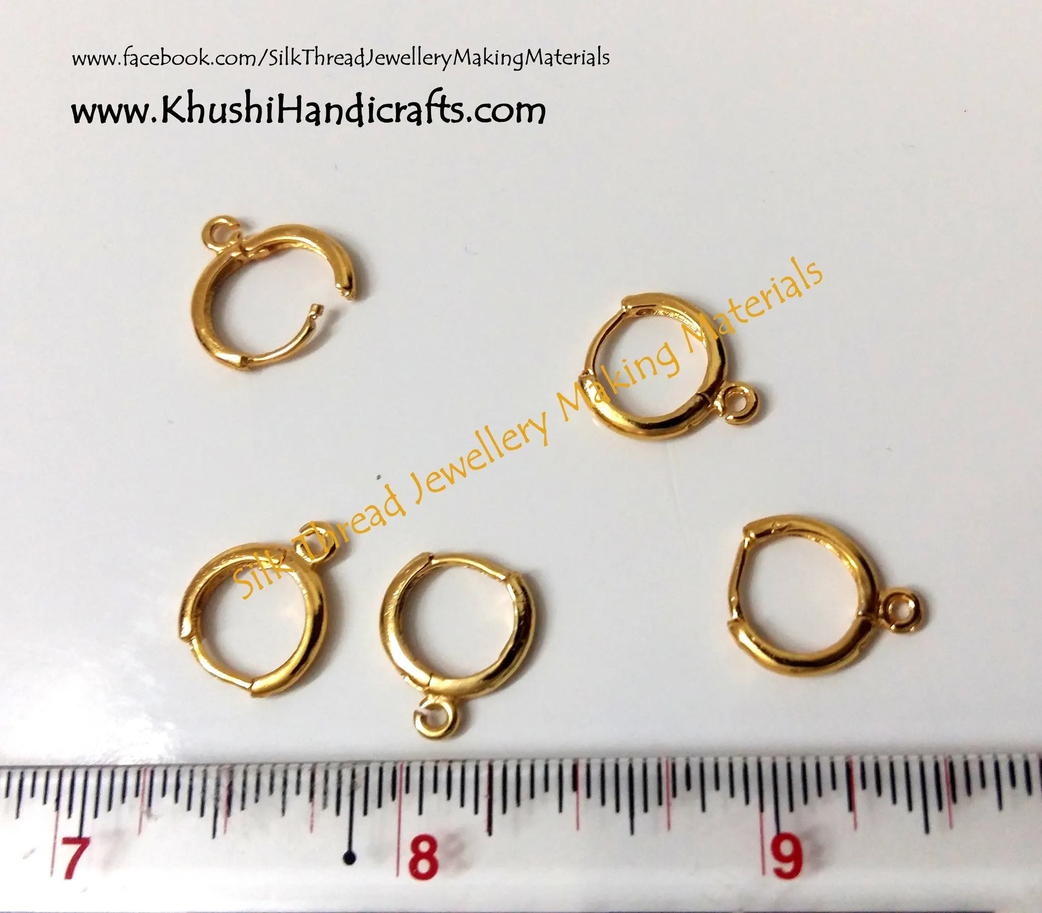 Circular Lever Back Earring Hooks in Gold.Sold per pair! BL09