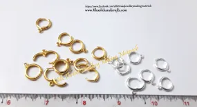 Circular Lever Back Earring Hooks in Gold.Sold per pair! BL09