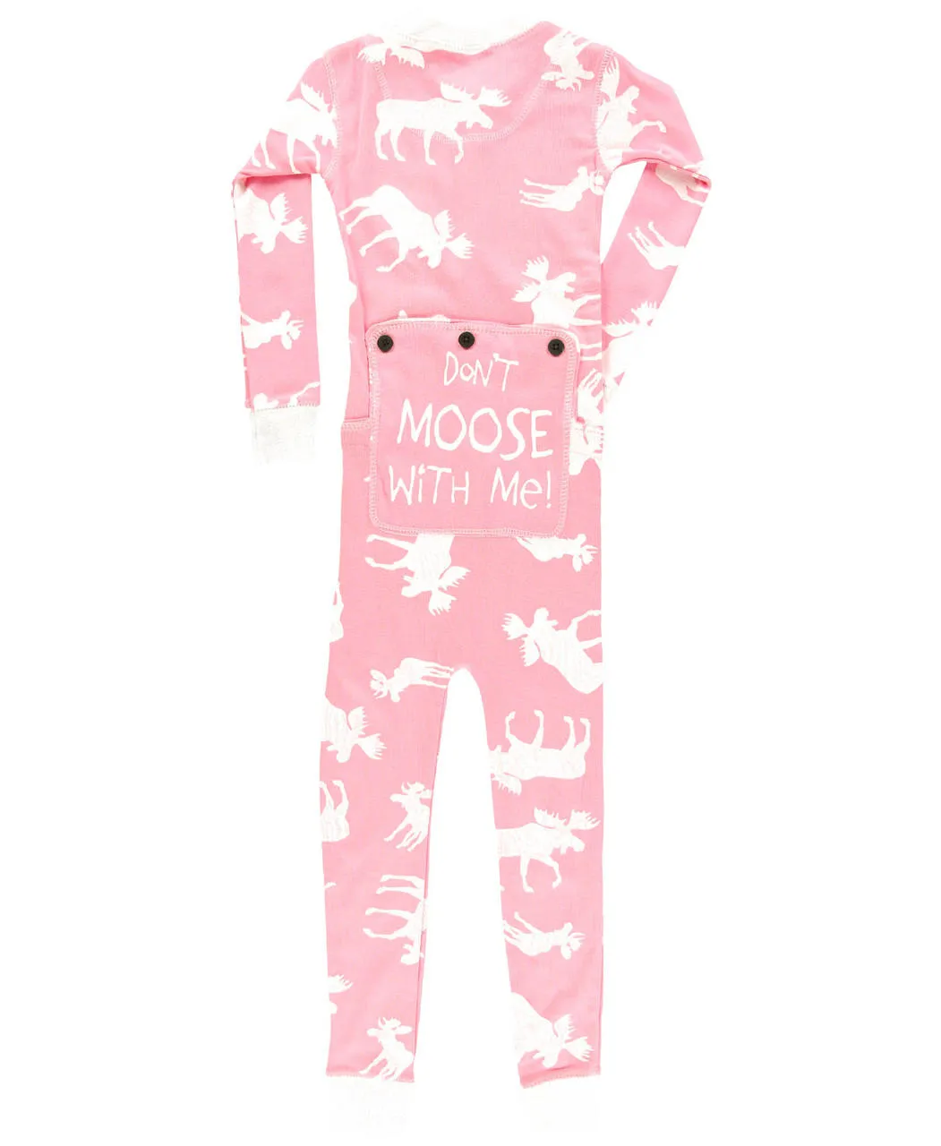 Classic Moose Kid Pink Onesie Flapjack