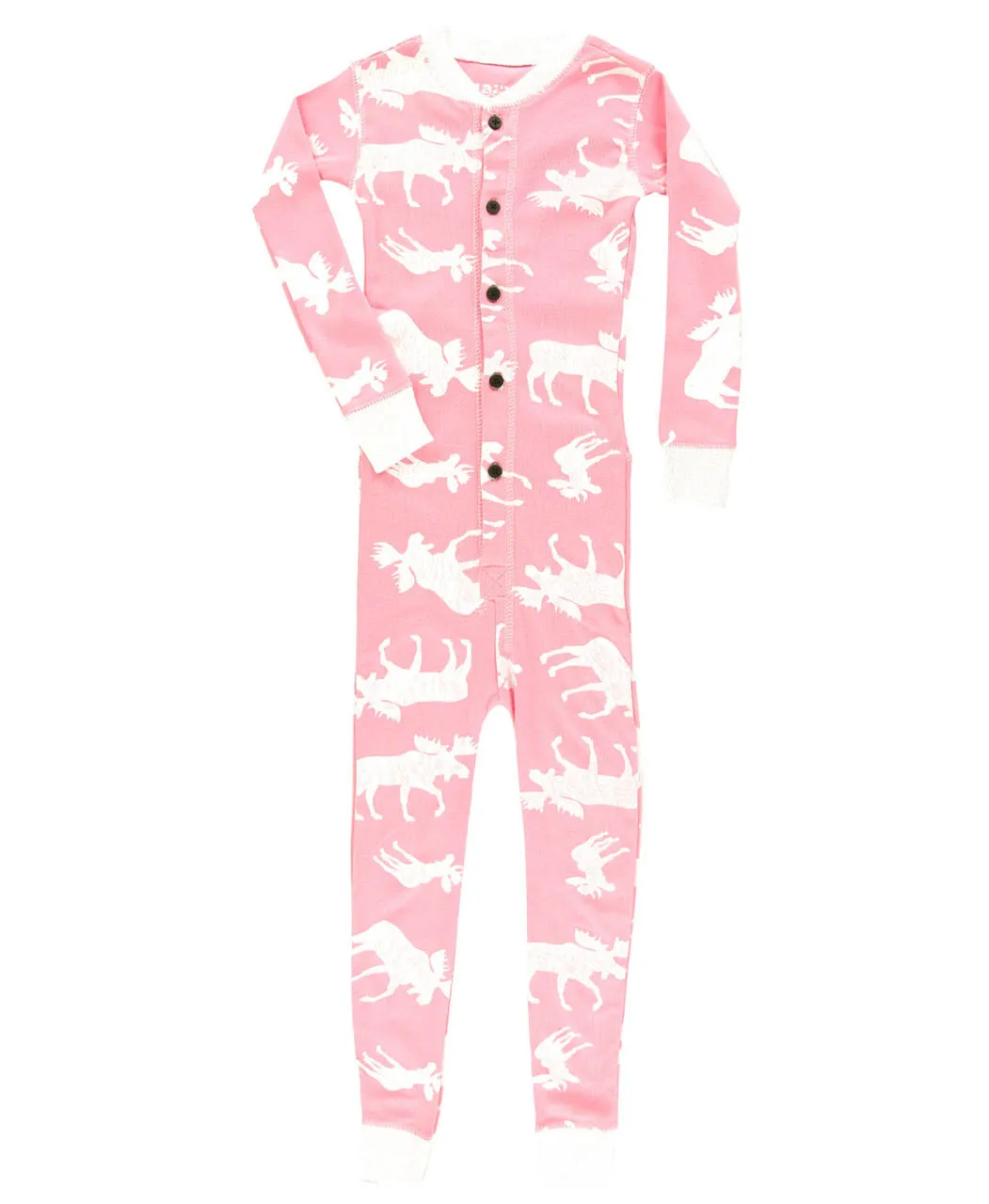 Classic Moose Kid Pink Onesie Flapjack