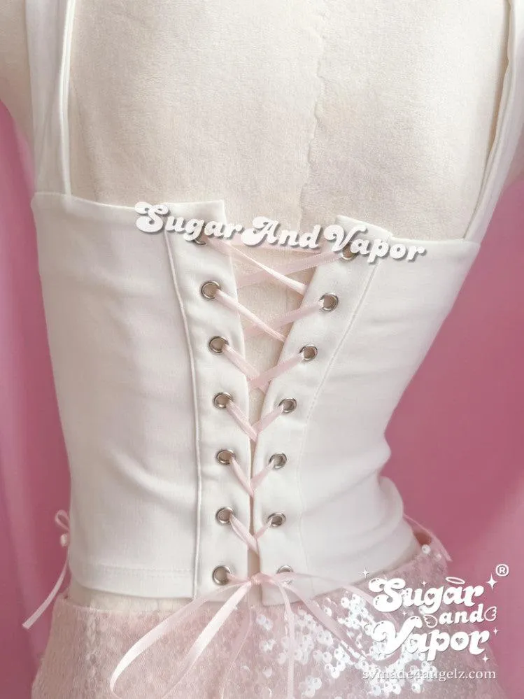 Clio Pearls Coquette Girl Corset Top