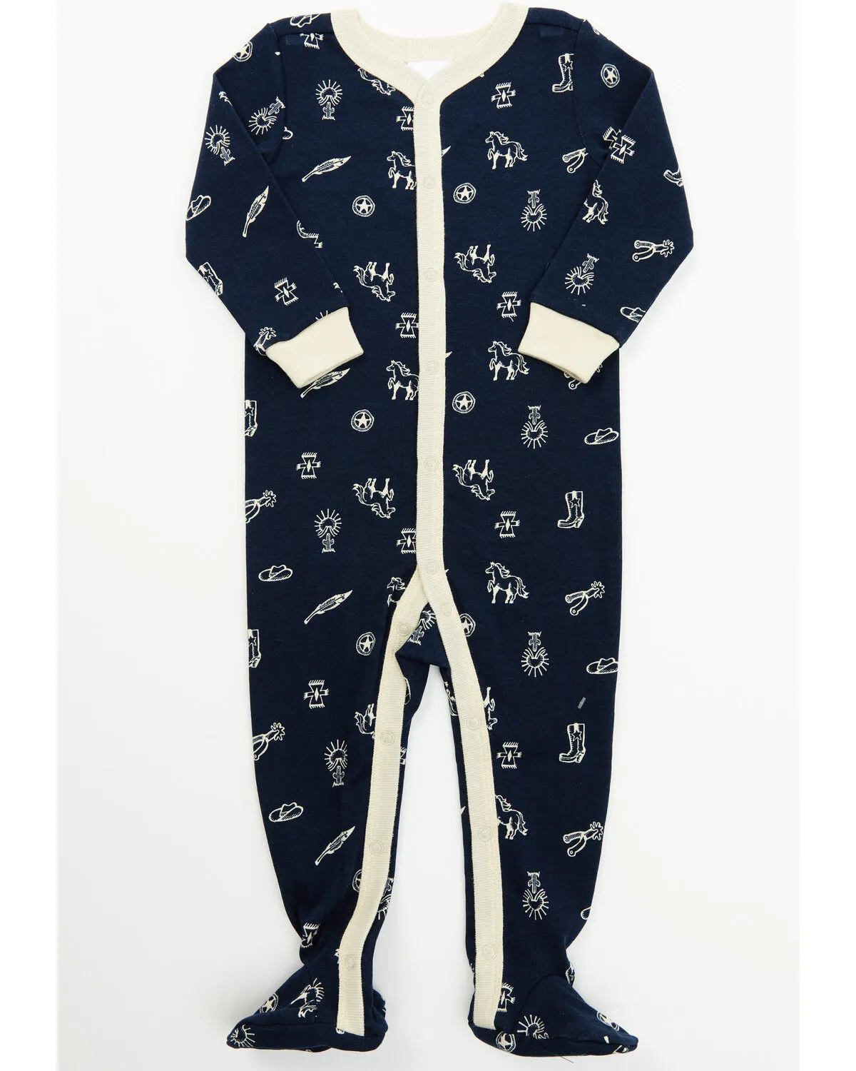 Cody James Infant Boys' Desert Conversation Print Onesie Footed PJ Set - 2-Piece