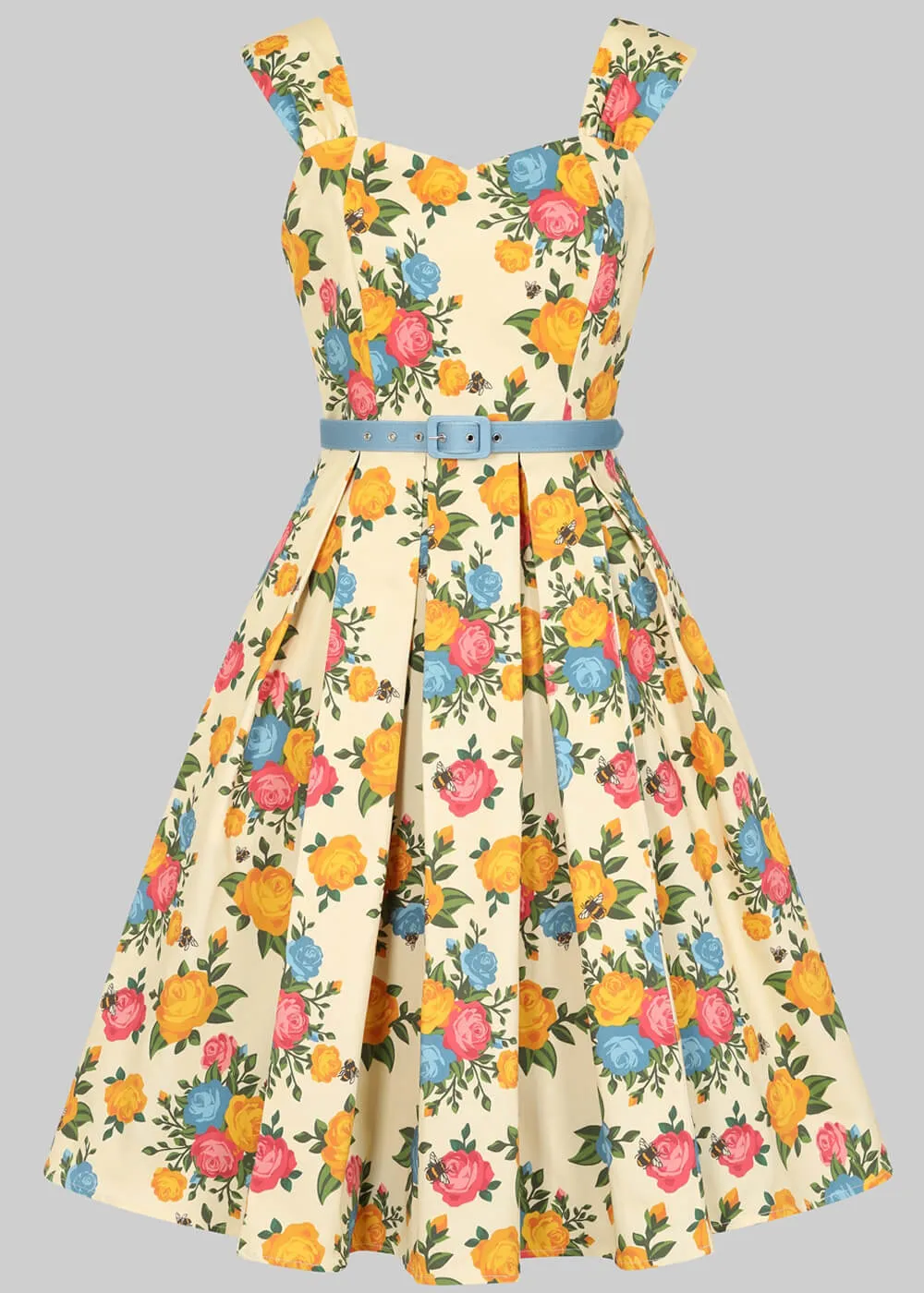 Collectif Jill Rose Garden 50's Swing Dress Multi