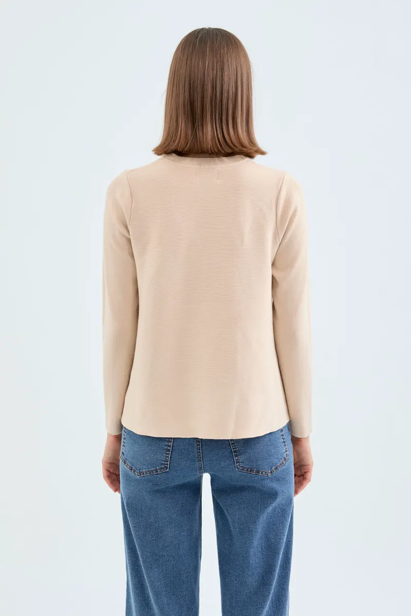 COMPANIA FANTASTICA | Maglia svasata beige