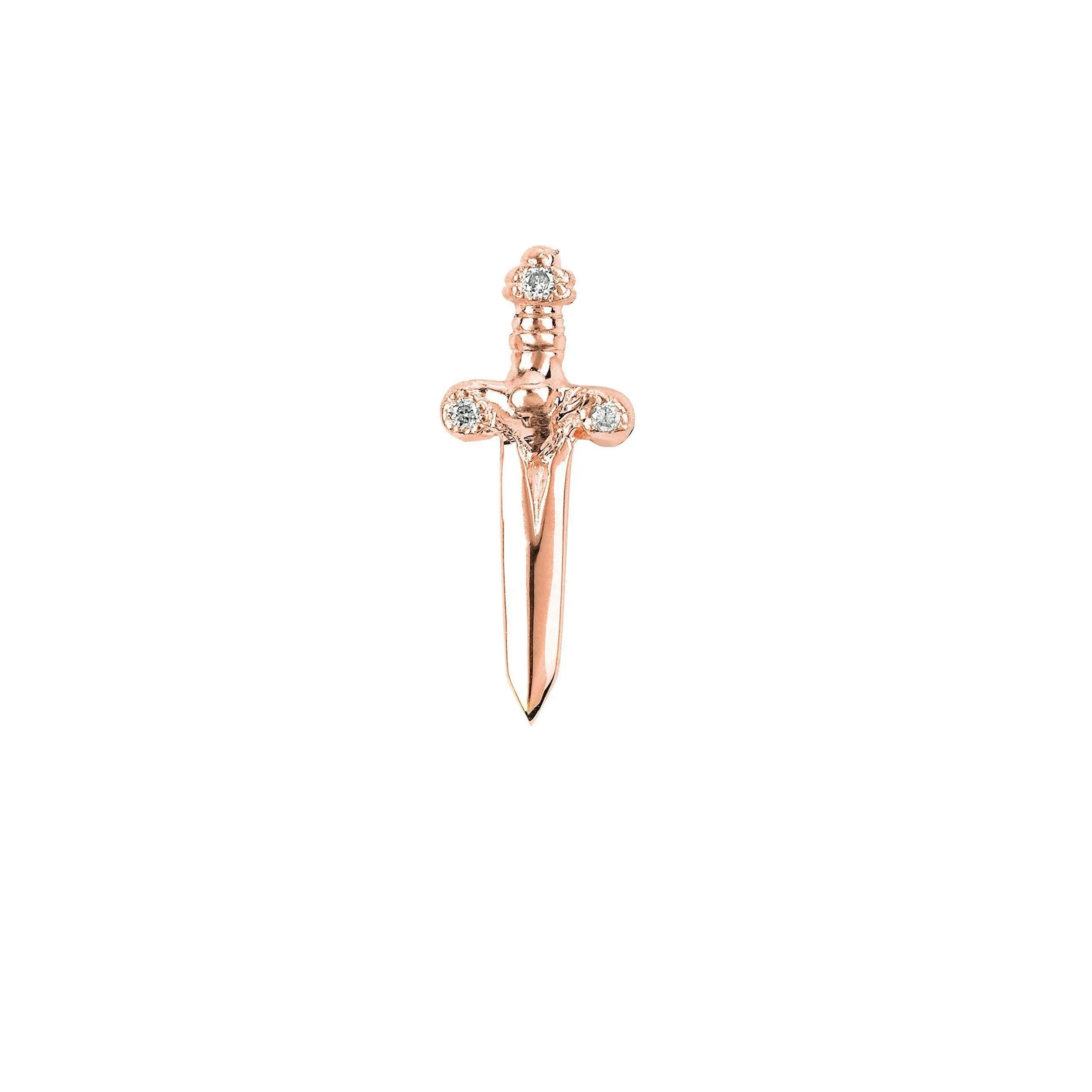 Dagger Studs with Diamonds