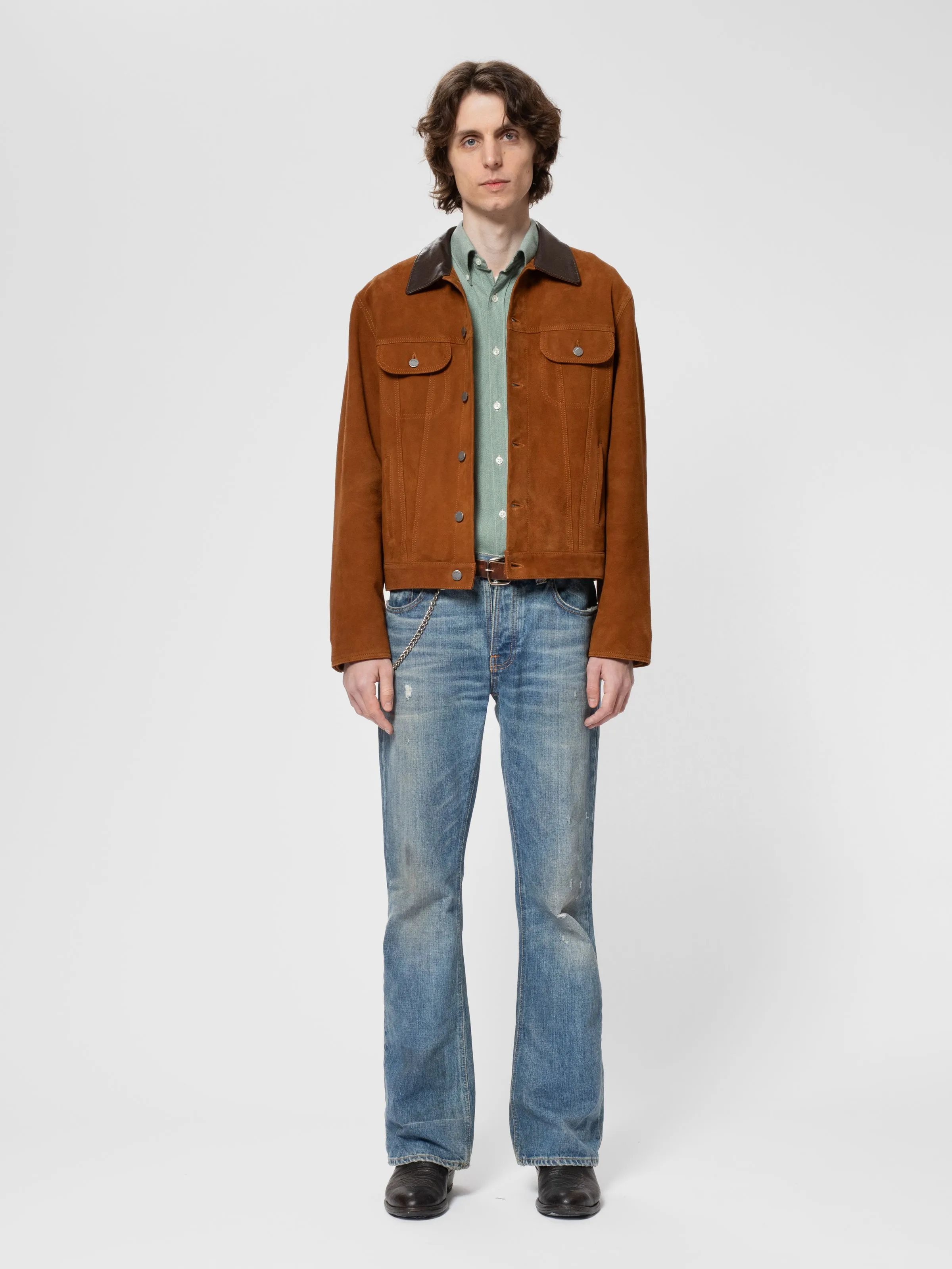 Danny Suede Jacket Tobacco