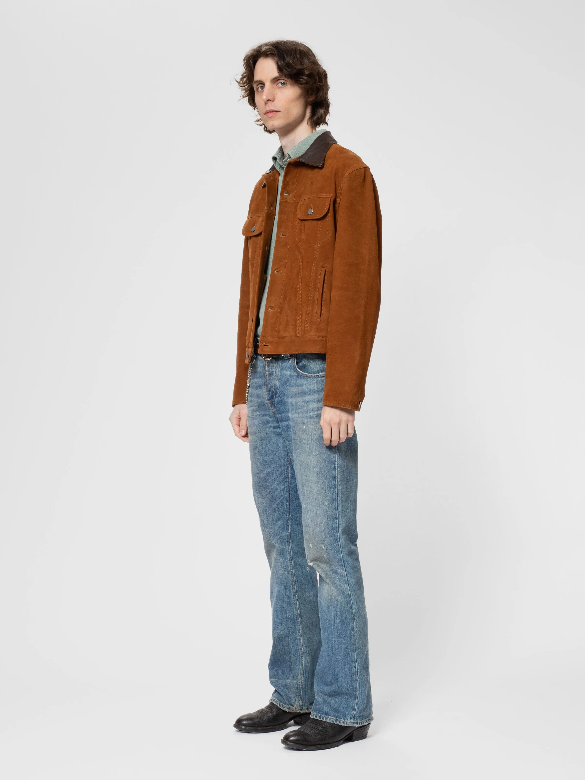 Danny Suede Jacket Tobacco