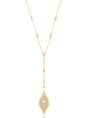 Donna Rose Cut Diamond Marquise Necklace