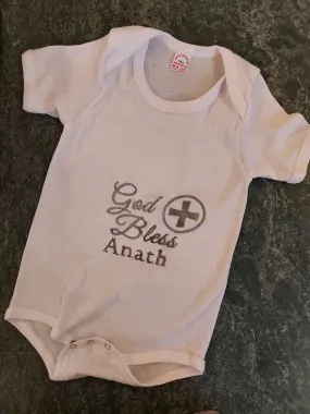 Embroidered onesie