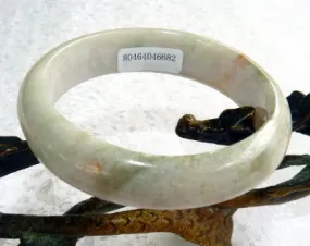 Endlessly Interesting Burmese Jadeite Bangle Bracelet 52 mm Grade A + Certificate (682)