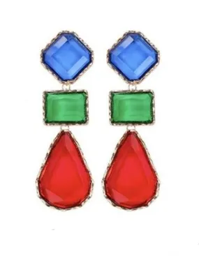 Faux Crystal Alloy Drop Earring